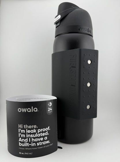 MIDSIZE - Black Magnetic Sleeve (FITS the slimmer bottles) FITMENT = YETI 26oz / Owala 32oz / Stanley 30oz Tumbler