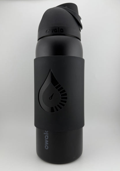 MIDSIZE - Black Magnetic Sleeve (FITS the slimmer bottles) FITMENT = YETI 26oz / Owala 32oz / Stanley 30oz Tumbler