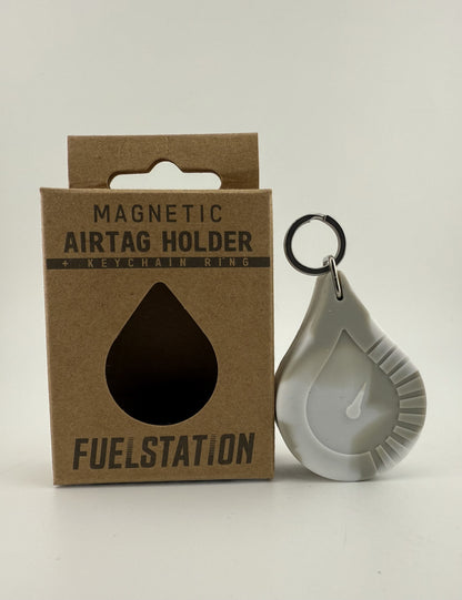 Magnetic AirTag Holder + Keychain Ring