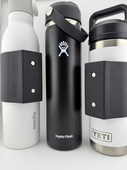 MINI - Black Magnetic Sleeve (Skinny) FITMENT = YETI 12-18oz / Owala 24oz / Hydroflask 24oz / Kids bottles