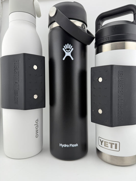 MINI - Black Magnetic Sleeve (Skinny) FITMENT = YETI 12-18oz / Owala 24oz / Hydroflask 24oz / Kids bottles