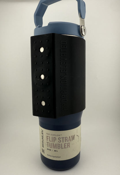 MIDSIZE - Black Magnetic Sleeve (FITS the slimmer bottles) FITMENT = YETI 26oz / Owala 32oz / Stanley 30oz Tumbler